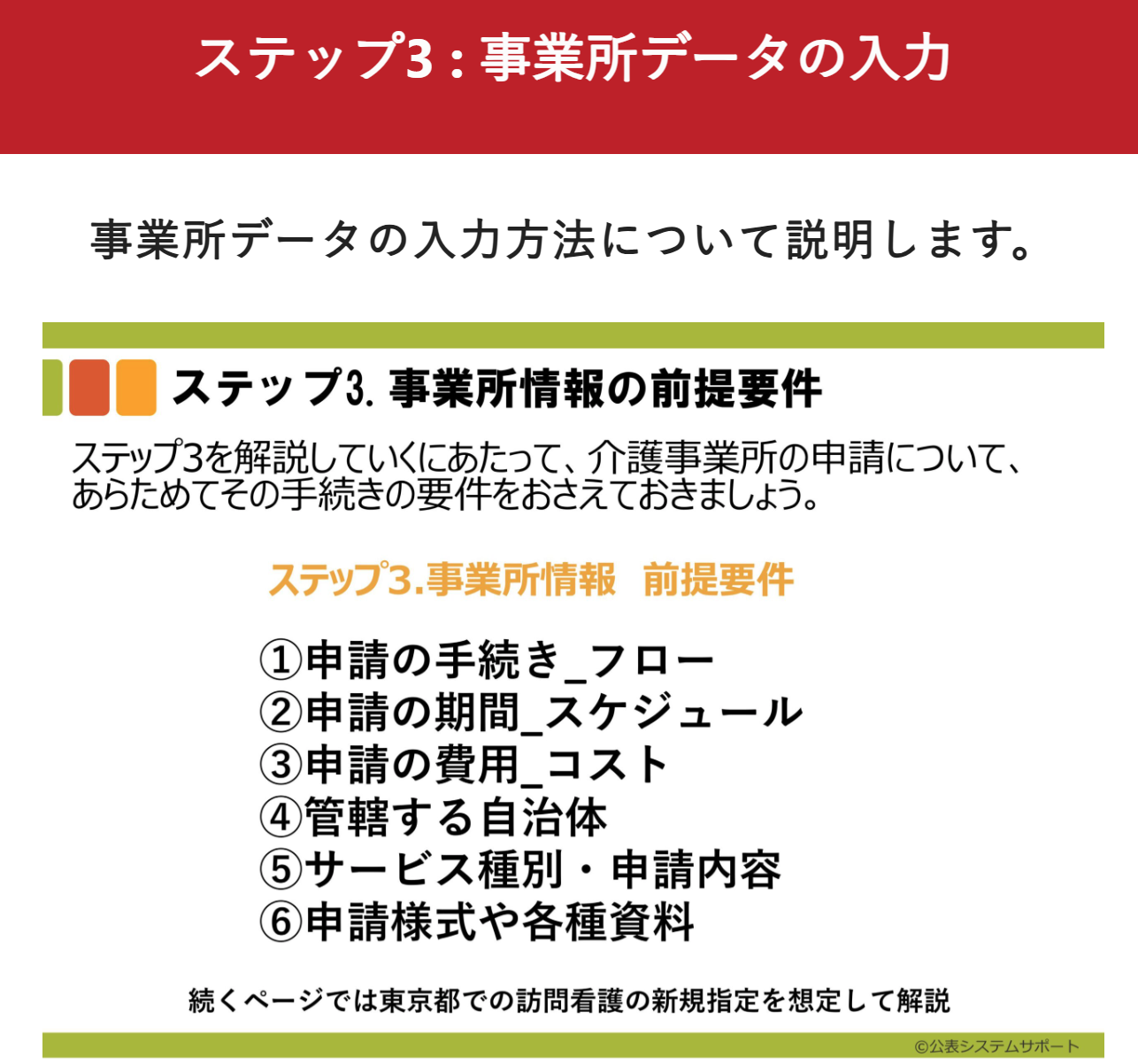 ステップ3事業所データの入力